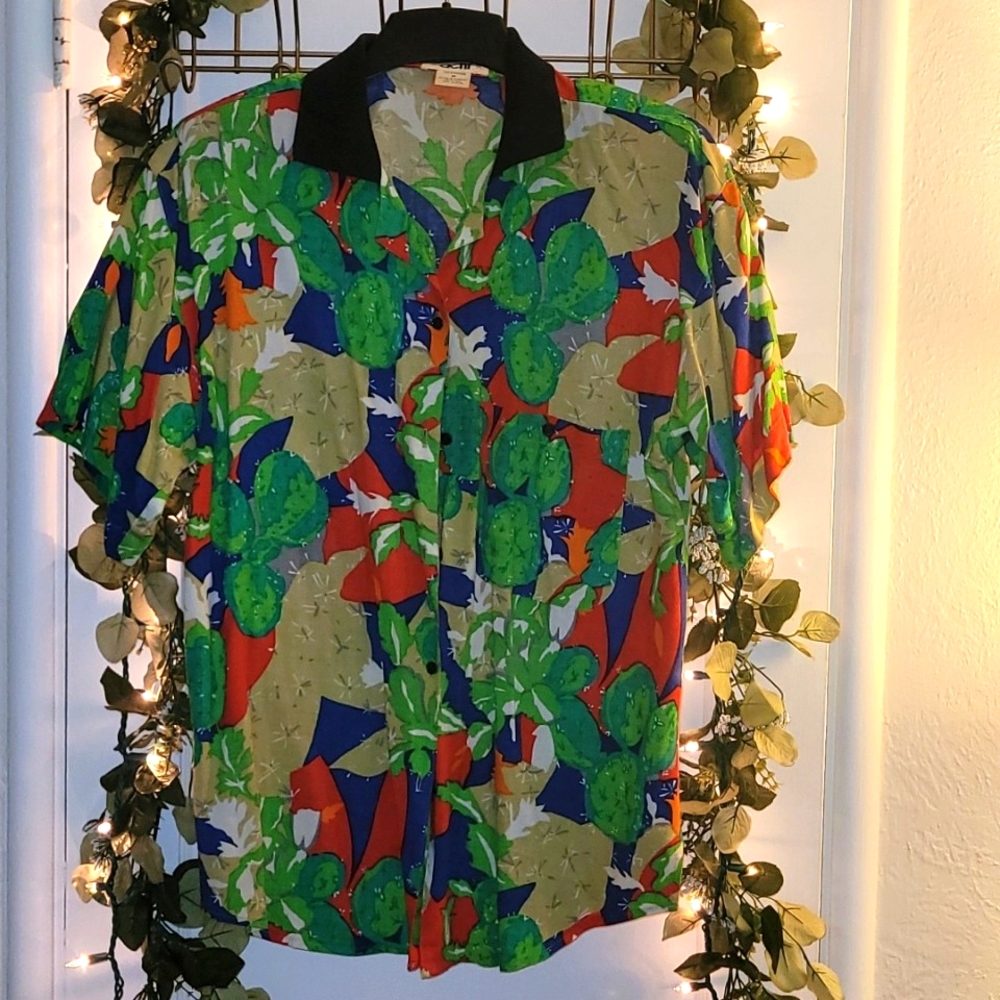 Tropical 80s Short Set Size M
